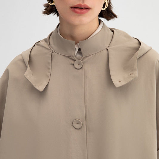 Short Sleeve Trench Coat