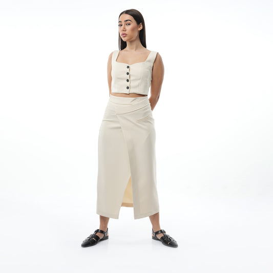 Co-Ord Set | Midi Skirt & Waistcoat