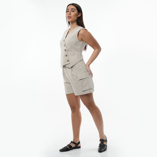 Asymmetrical Vest & Short