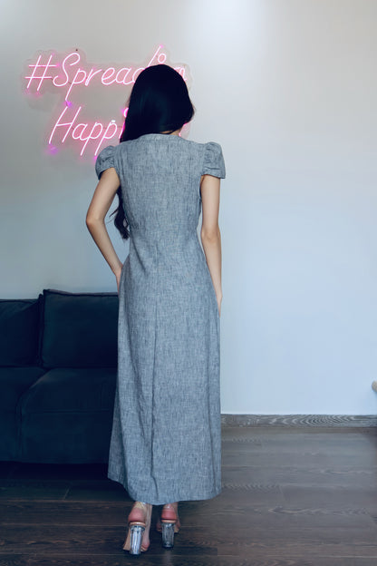 Linen Midi Dress