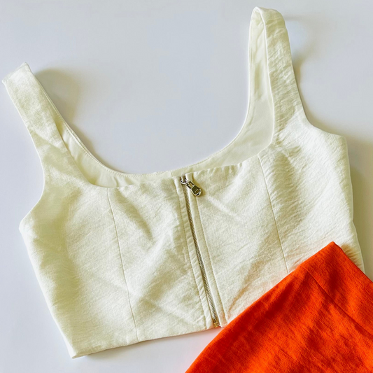 Zipper Crop Top